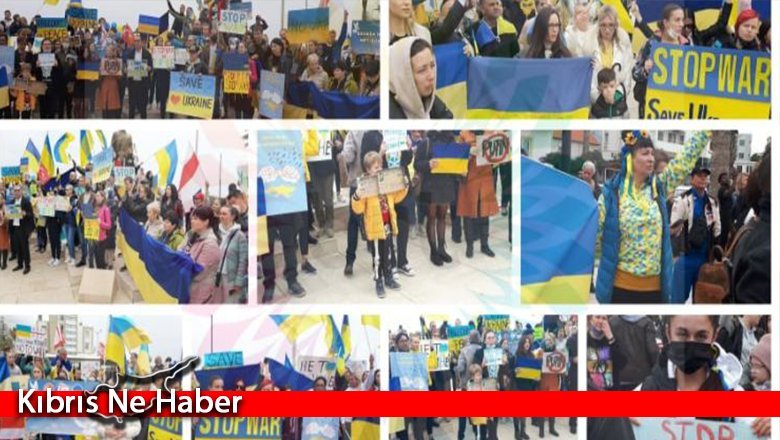 Ukrayna-Rusya savaşı Girne’de protesto edildi