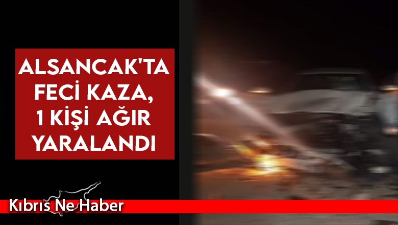 Alsancak'ta feci kaza, 1 kişi ağır yaralandı