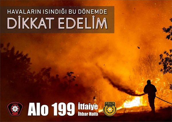 İtfaiye Müdürlüğü yangınlara karşı uyardı