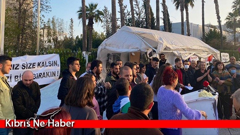 Sol Gençlik’ten, Başbakanlıktaki direnişçilere destek
