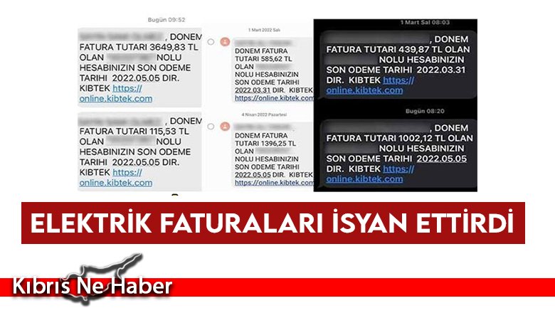 Elektrik faturaları isyan ettirdi