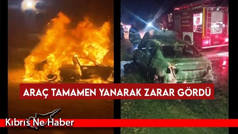 Lapta’da araç yangını!