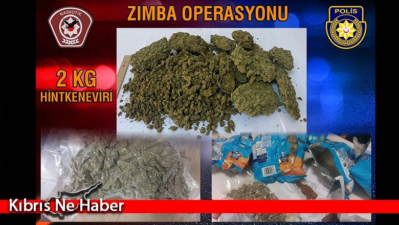 Ercan Havaalanı’nda bavulda 2 kilo uyuşturucu, 2 tutuklu