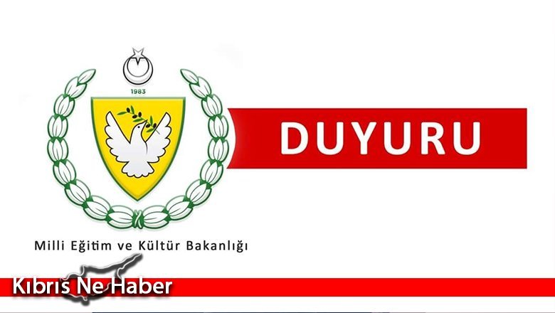 Milli Eğitim Bakanlığı’ndan duyuru