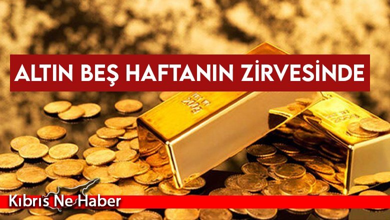 Altın beş haftanın zirvesinde