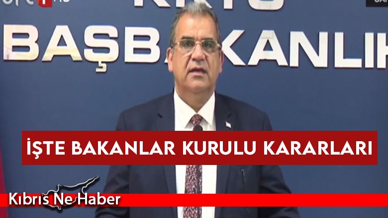 SON DAKİKA! İşte Bakanlar Kurulu Kararları