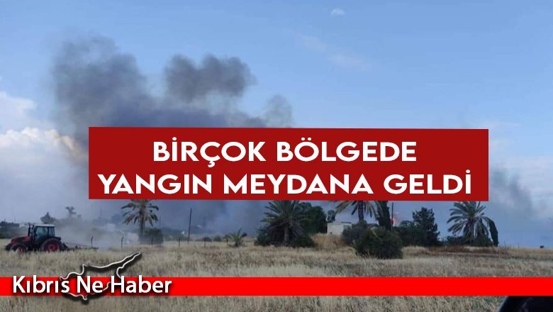KKTC’de bugün birçok bölgede yangın meydana geldi