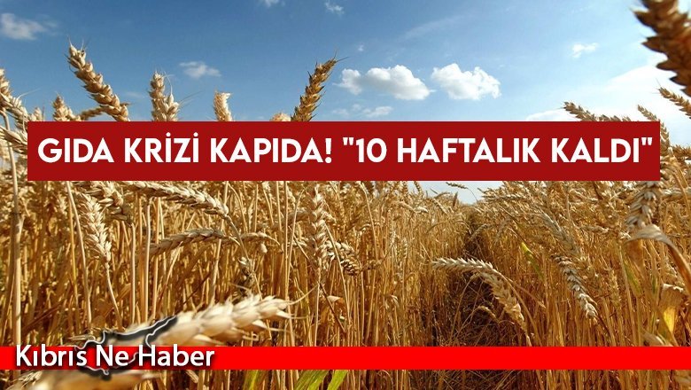 Gıda krizi kapıda! "10 haftalık kaldı"