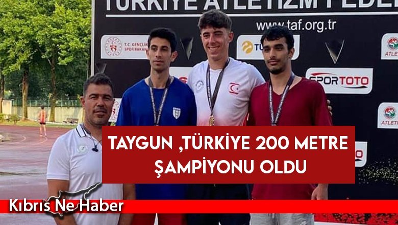 Taygun Artan Özcihan, Türkiye 200 metre şampiyonu oldu