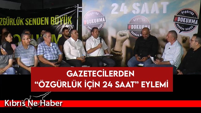 Gazetecilerden “Özgürlük İçin 24 Saat” eylemi