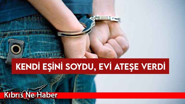 Hırsızlık süsü vermek için evi kundakladı!