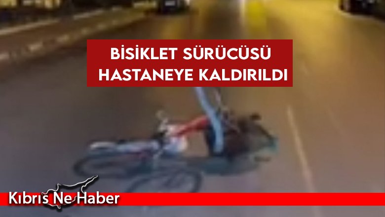 Yine bir bisiklet sürücüsüne araç çarptı