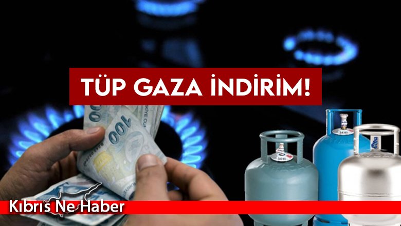 Tüp gaza indirim!