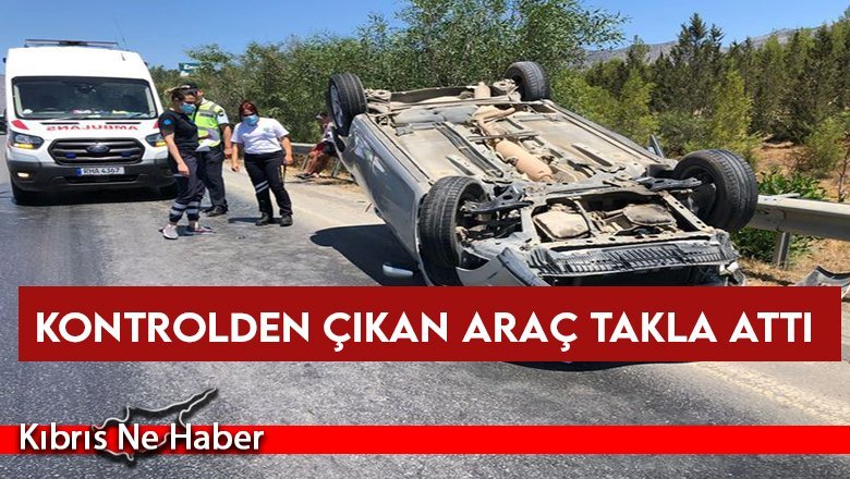 Girne-Lefkoşa ana yolunda kaza...
