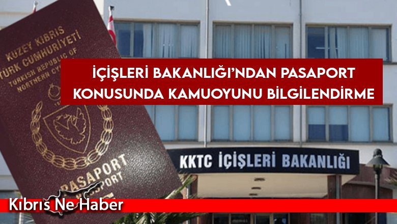 İçişleri Bakanlığı'ndan pasaport açıklaması