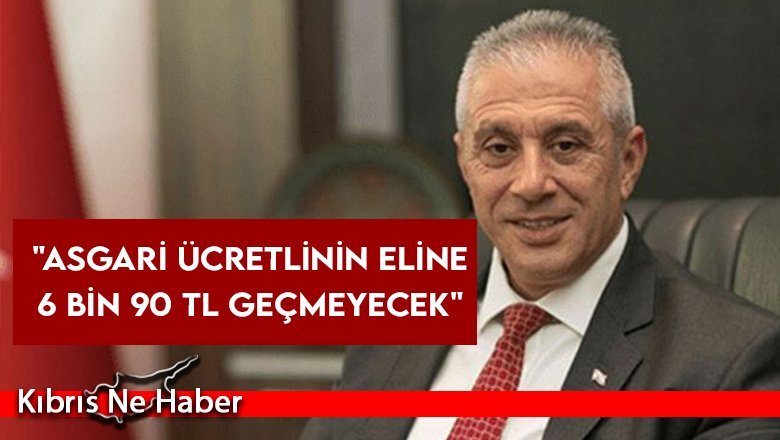 Taçoy'dan asgari ücret açıklaması...