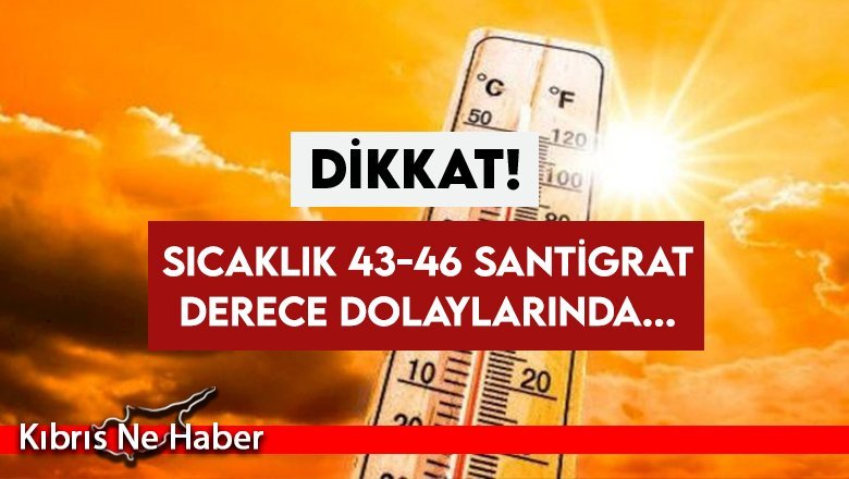 Meteoroloji Dairesi Müdürlüğü uyardı: “Yüksek sıcaklık değerlerine dikkat”