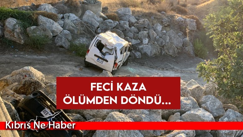 Kayalara çarparak durabildi