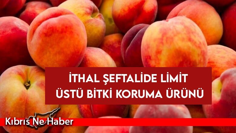 İthal şeftalide limit üstü bitki koruma ürünü