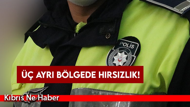 Üç ayrı bölgede hırsızlık!