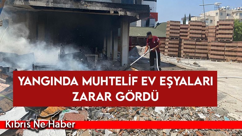Gönyeli'de yangın çıktı