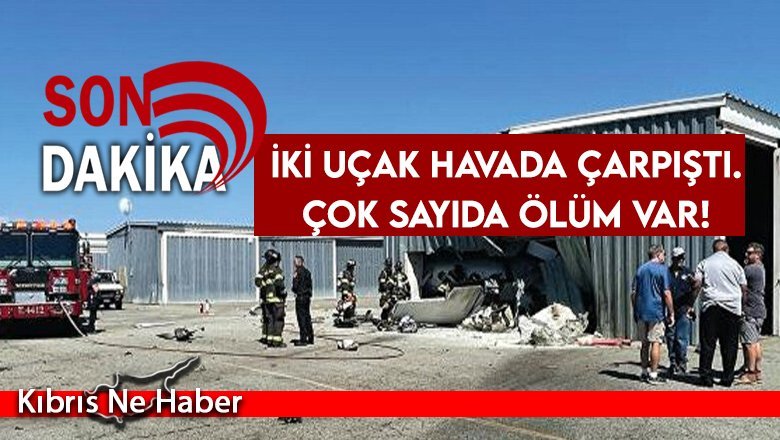 İki uçak havada çarpıştı