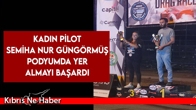 Drag yarışında kadının gücü galip geldi...