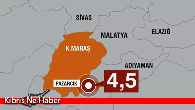 Son dakika... Kahramanmaraş'ta 4.5 büyüklüğünde deprem