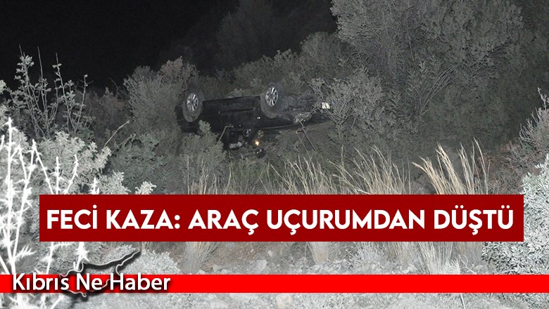 Araç 20 metrelik uçuruma yuvarlandı: 1 yaralı