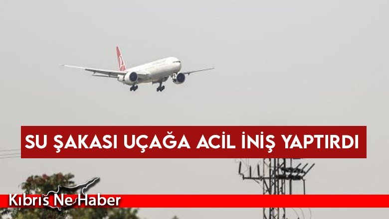 Su şakası uçağa acil iniş yaptırdı