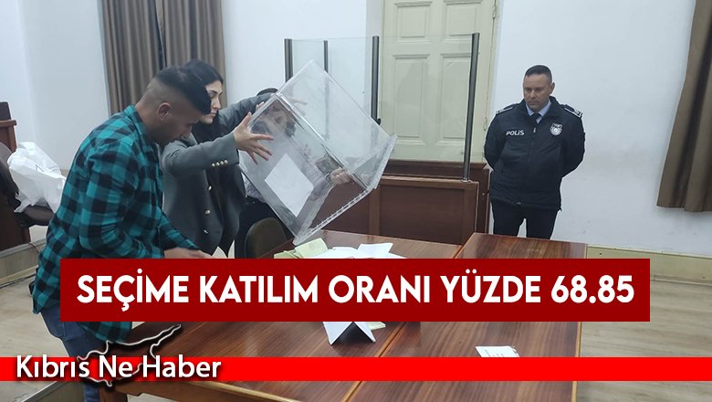 Seçime katılım oranı yüzde 68.85