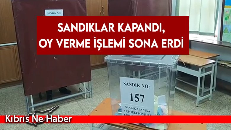 SON DAKİKA! Oy verme işlemi sona erdi