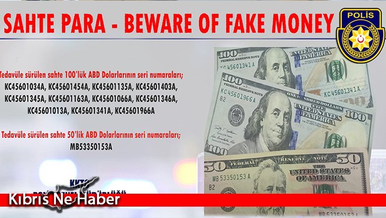 Gönyeli’de sahte ABD doları ele geçirildi