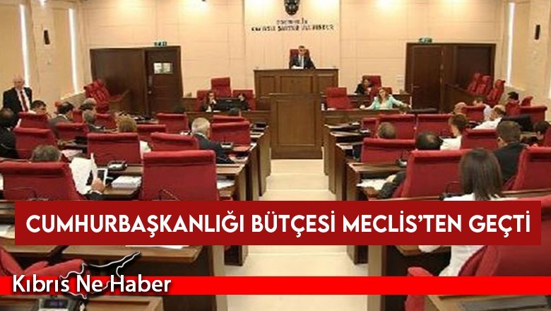 Cumhurbaşkanlığı bütçesi Meclis’ten geçti