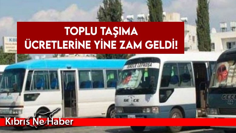 Toplu taşıma ücretlerine yine zam geldi!