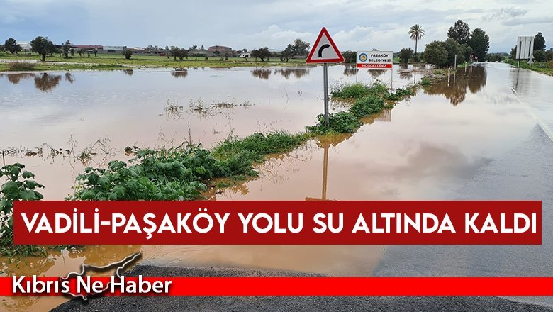 Vadili – Paşaköy yolu su altında kaldı