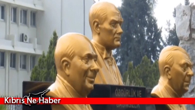 Atatürk, Dr. Küçük ve Denktaş’ın büstleri törenle açıldı