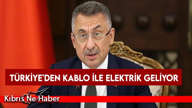 Türkiye'den kablo ile elektrik geliyor