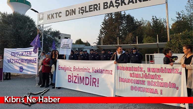 40 örgüt Din İşleri Başkanlığı önünde eylem yaptı