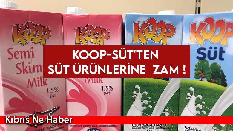 Koop-Süt’ten zam kararı!