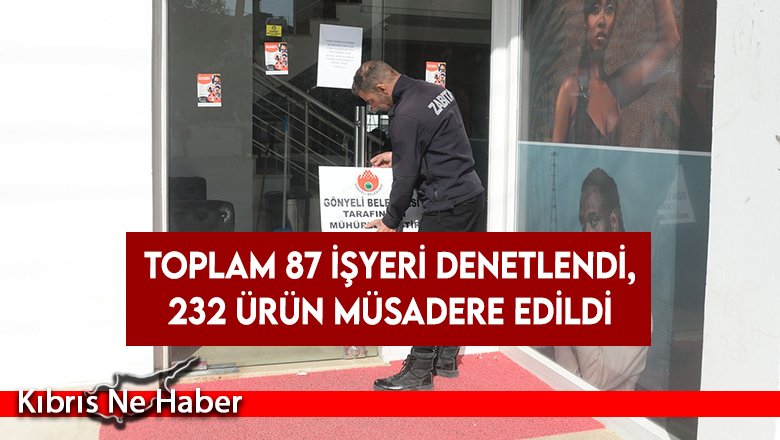 Gönyeli-Alayköy Belediyesi, bir kuaförü mühürledi