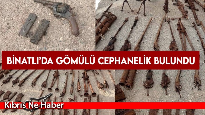 Binatlı’da gömülü cephanelik bulundu