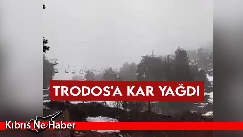 Trodos'a kar yağdı