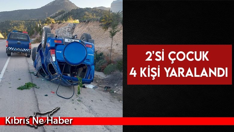 Geçitkale-Tatlısu Anayolunda kaza