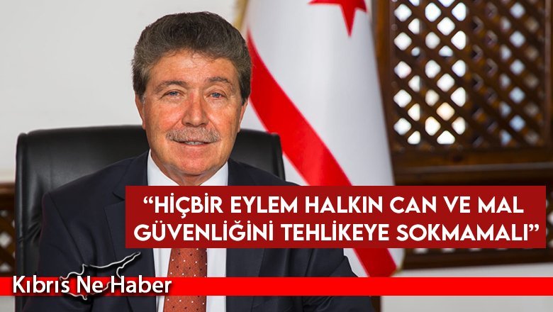 Başbakan Üstel: "Yapılanlar eylem değil, halkın hak ve çıkarlarına yönelik sabotajdır ve saldırıdır"