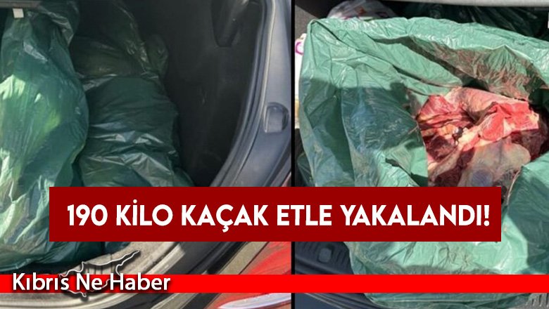 Metehan Kara Giriş Kapısında 190 kilo kaçak etle yakalandı!