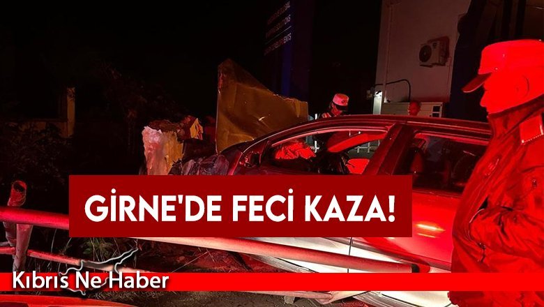 Girne'de feci kaza! 2 genç yaralandı