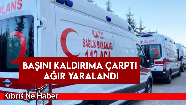 Başını kaldırıma çarptı ağır yaralandı