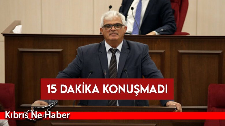 Milletvekilinden Mecliste protesto: 15 dakika konuşmadı