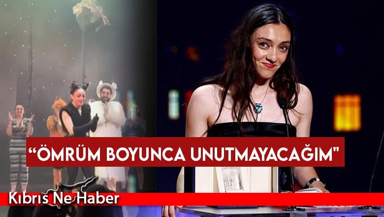 Cannes'dan ödülle dönen Merve Dizdar ayakta alkışlandı